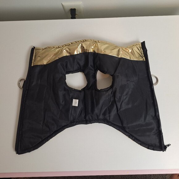 Gold Puffer Dog Vest - Picture 4 of 5